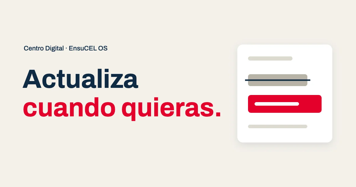 Actualiza tu Centro Digital cuando quieras: cambias un precio, un horario o una foto y se ve al instante, sin pedir permiso